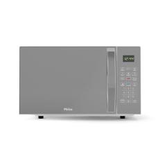 Micro-ondas de Bancada Philco PMO30S 28L 1400W com Descongelar Pintura Limpa Fácil Tira Odor Prata