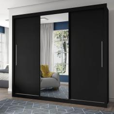 Guarda Roupa Casal 3 Portas 1 Porta Espelhada Royale Gelius Móveis