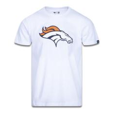 Camiseta Manga Curta Nfl Denver Broncos Branco Marinho New Era