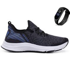 Tênis Feminino/Masculino Para Caminhada Academia Treino Dia a Dia Conforto leve+Relógio-Unissex