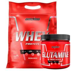 Nutri Whey Protein 907g Refil +Glutamina 300g Integralmedica, Baunilha