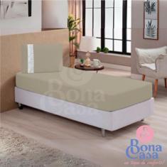 Kit Jogo De Lençol Solteiro 2 Peças Malha 100% Algodão Com Elástico - 