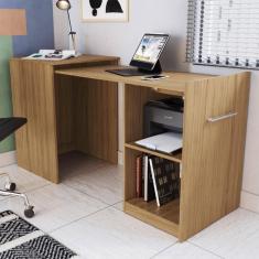 Escrivaninha Mesa Retrátil Mt105 100% Mdf Decibal Naturalle