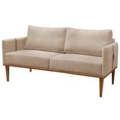 Sofá Namoradeira Milla Luxo Castellar Móbile Linho Bege Claro Linho Bege Claro