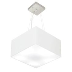 Lustre Pendente Quadrado Md-4005 C pula Em Tecido 21/35x35cm