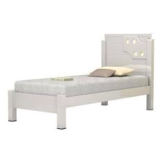 Cama De Solteiro Luíza 0,90 Branco - Vitamov 0260110