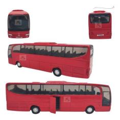 Carrinho Miniatura Ônibus De Metal Abre Porta Fricção - Str Store, Ama