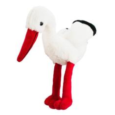 Cegonha Bico Patas Vermelhas 24cm - Pelúcia - Foffy