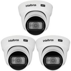 Kit 3 Câmeras HDCVI 4K 8 Megapixel 2.8mm 20m VHD 5820 D 4K Intelbras