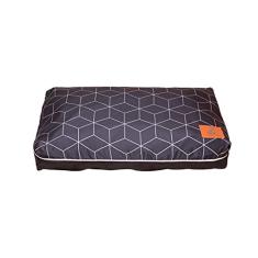 Almofada Para Cachorro Mabuu Pet - Linhas Geométricas Preta - P