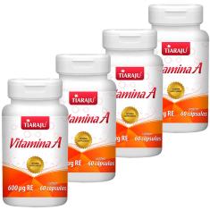 Kit 4 Vitamina A 60 Cápsulas Tiaraju 