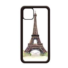 Capa Paris Torre Eiffel na França para iPhone 12 Pro Max para Apple Mini Mobile Case Shell