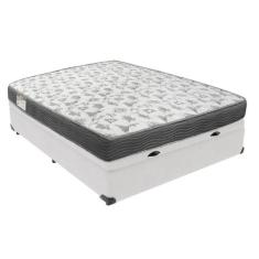 Conjunto Ortobom ISO100 D33 Casal com Box Baú Branco