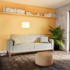 Sofá 2 Lugares Gavle Capitonê Cinza