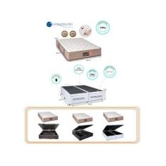Conjunto Cama Box Baú Casal Queen + Colchão de Molas Ensacadas  Sankon