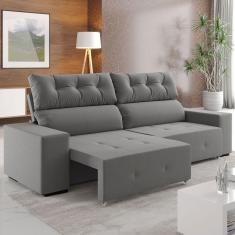 Sofá 4 Lugares Reclinável E Retrátil Socrates Brisk - Vian