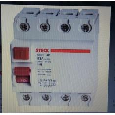 Disjuntor de Fuga Steck 4p 63a SDR46330