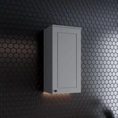 Armário Aéreo De Cozinha 40 Cm Amy Casa 812 Cinza