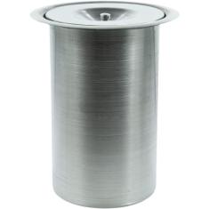 Lixeira Pia Cozinha Embutir Granito Inox Alumínio Luxo 3 Lts