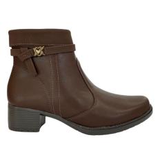 Bota Mississipi MC801 Feminino Marrom cano curto saltinho
