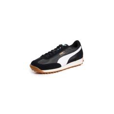 PUMA Tênis masculino vintage Easy Rider, Preto/branco, 41
