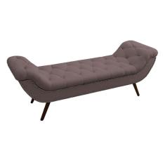 Recamier Divã Odessa P04 140 Cm Suede Rosê Tca 949