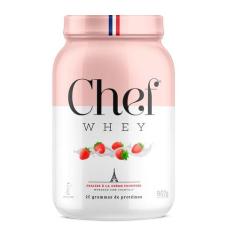 Chef Whey Protein Gourmet Zero Lactose 907g- Chef Whey, MORANGO C/ CHA