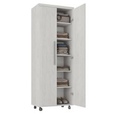 Armário Multiuso 2 Portas Com 5 Prateleiras 1305 Ilan Carvalho Claro