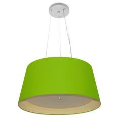 Lustre Pendente Cone Md-4144 C pula Em Tecido 25x50x40cm Verd