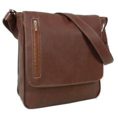 Bolsa Carteiro Pasta Transversal Em Sintético Masculina Feminina Estudante Trabalho Passeio (Caramelo)