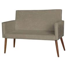 Sofá Namoradeira Suede Pés Palito Sala Oferta - Apr Decor - King Lar, 