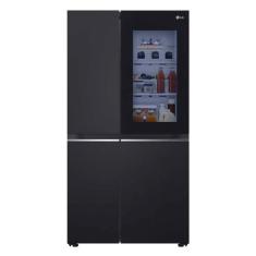Geladeira Smart Frost Free Inverter 647L Side by Side InstaView Cor Black Inox GC-V257SQV LG