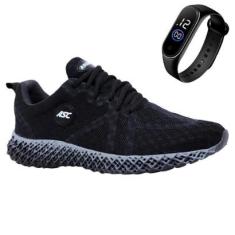 Tenis Masculino Academia Esporte Leve Caminhada Conforto Dia a Dia + Relógio-Masculino