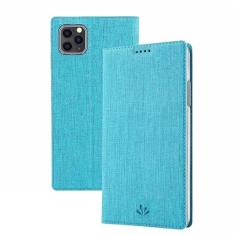 LXURY Capa de couro para iPhone 15 Pro Max/15 Pro/15 Plus/15, capa carteira flip proteção para câmera com compartimento para cartão, suporte, fecho magnético, azul, 15 Plus