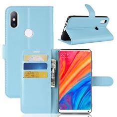 XIAOMI MIX 2S Capa, carteira flip de couro PU premium com compartimento para cartão, suporte e fecho magnético [capa interior à prova de choque TPU] Compatível com XIAOMI MIX 2S