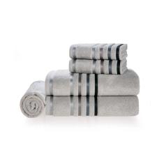 Jogo de 5 Toalhas Fio Penteado Lumina Banho e Rosto Karsten