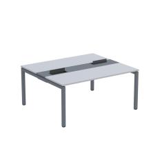 Mesa Plataforma Dupla com Pé de Aço para Coworking 160X140/2P PDC16/14/2P Cinza/Grafito