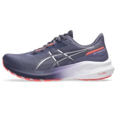 ASICS Tênis de corrida feminino GT-1000 13, Nevoeiro índigo/branco, 6 Wide