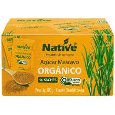 Açúcar Mascavo Orgânico 50 saches NATIVE 200g
