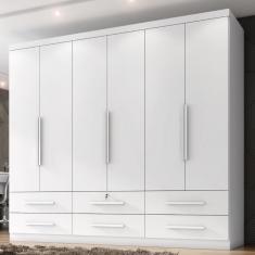 Guarda Roupa Casal 6 Portas 6 Gavetas Maximus Plus ii Zanzini