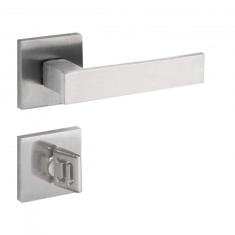 Fechadura Para Banheiro Quadrada Com Roseta Zm 411-90b Retrô Pado