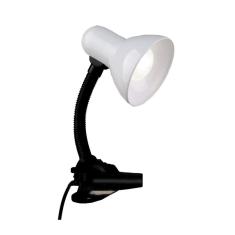 Luminária De Mesa Com Base Gancho Versaty Bronzearte Branco