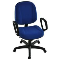 Cadeira Diretor com Braços Linha Classic Azul - Design Office