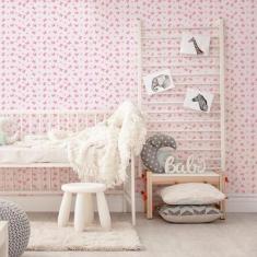 Papel de Parede Infantil Borboletas Rosas - CasaH