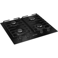 Cooktop Mueller 4 Bocas 59cm Com Grade Dupla MCG4BM Bivolt