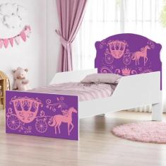 Mini Cama Carruagem de Princesa Com Colchão - Kids Mobili