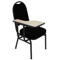 Cadeira Universitária Para Auditório Linha Hotel Preto