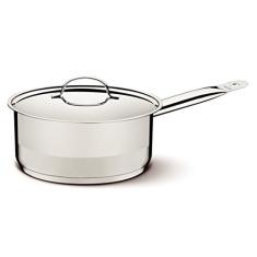 Panela Cocotte Tramontina Professional em Aço Inox com Fundo Triplo e Tampa Plana 14 cm 1,1 L