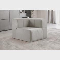 Módulo Sofá 3 Lugares Bouclé