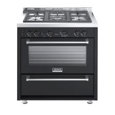 Fogão 5 Bocas Venax Temis a Gas Mesa de Inox 220v Preto